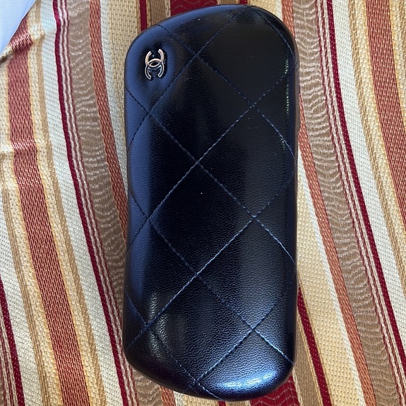 CHANEL sunglasses, like new, brown, with case and box. Slight scratch. - Picture 3 of 5